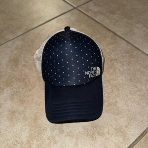 The North Face USA Vintage OG Navy Blue White Dot Hat